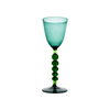 Palazzo Round Wine Glass, Turquoise & Green