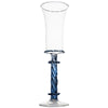 Ophelia Champagne Flute, Blue