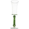 Ophelia Champagne Flute, Green