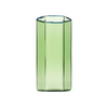 Hampton Hexagon Highball, Green with Blue Rim