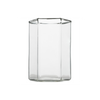 Hampton Hexagon Tumbler, Clear with White Rim