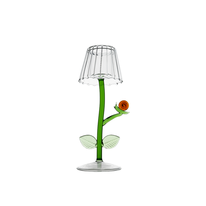 Firefly Tealight with Snail & Leaves