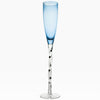 Adriana Champagne Glass, Cobalt