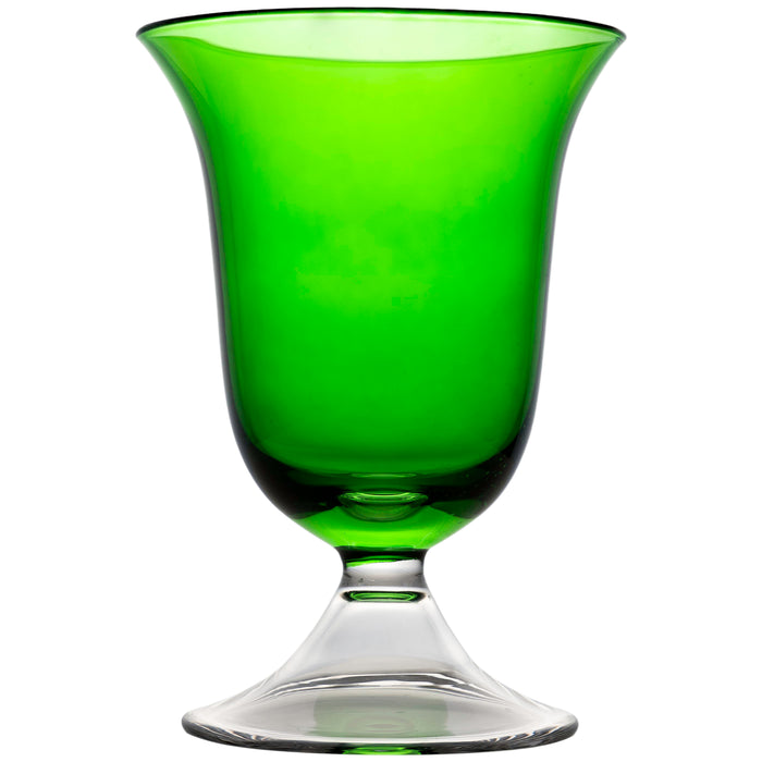 Adriana Water Glass, Emerald Green