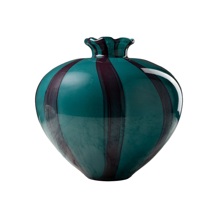 Turquoise and Black Vase