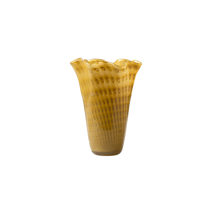 Tan Seeded Vase, Small