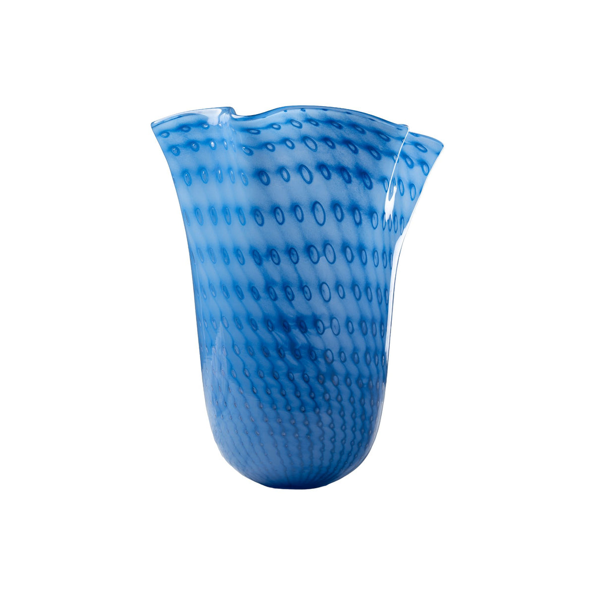 Blue Seeded Vase, Large