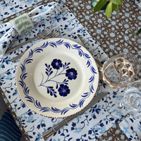 Casa Nuno Dinner Plate Group, Blue/White, Assorted Set/10
