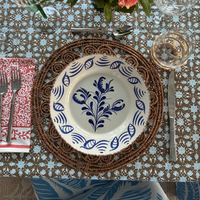 Casa Nuno Dinner Plate Group, Blue/White, Assorted Set/10