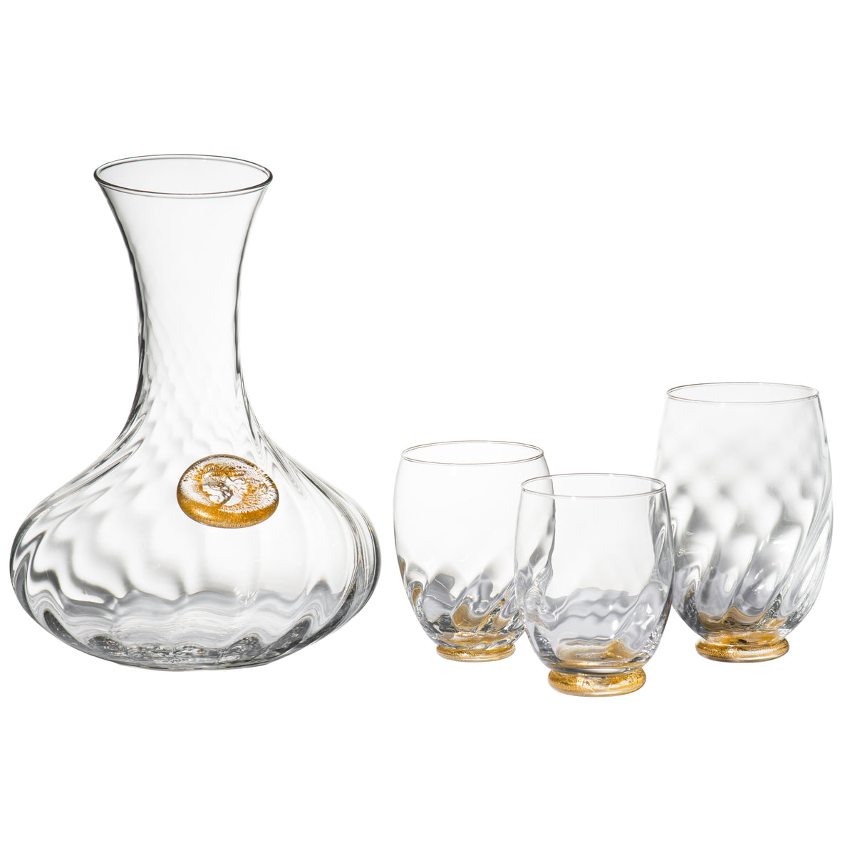 Elisa Red Wine, Clear with Gold