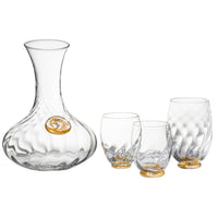 Elisa Red Wine, Clear with Gold