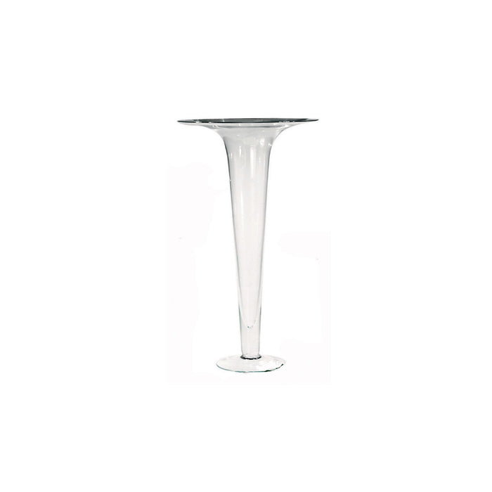 164011 Abigails Wholesale Home Décor Glassware Vases of Grand Scale Classic Glass Vase Small Trumpet Classic