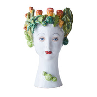 Ceramic Head Vase, Succulent Décor