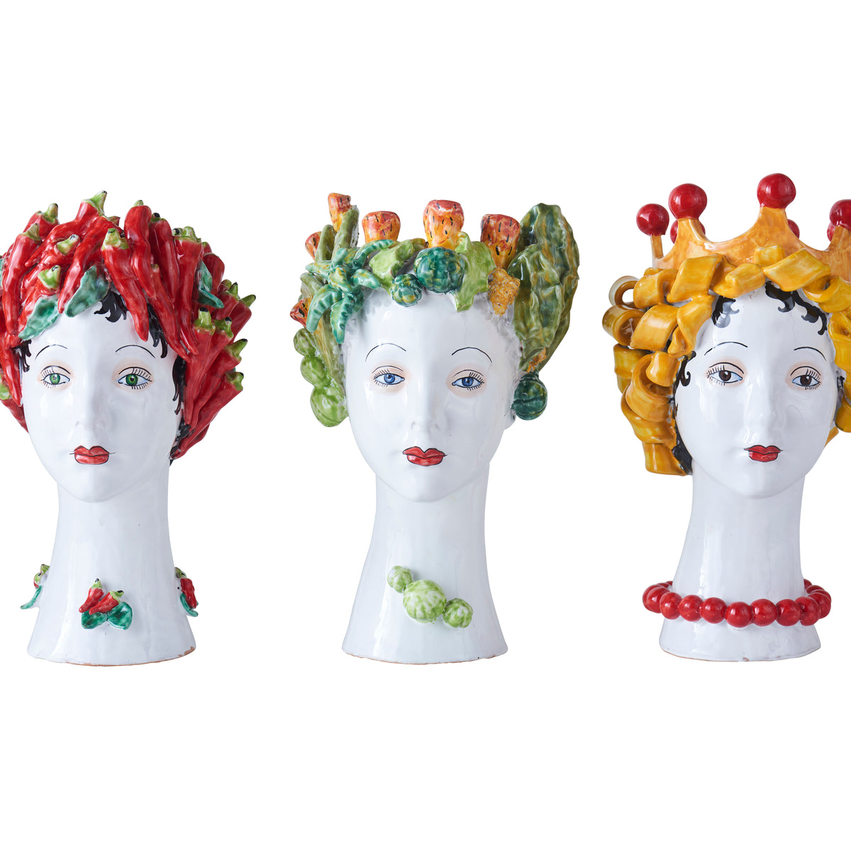 Ceramic Head Vase, Succulent Décor