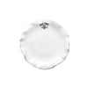240702 Abigails Wholesale Tabletop Ceramics Dinnerware Fleur de Lis Salad/Dessert Plate Set of 4