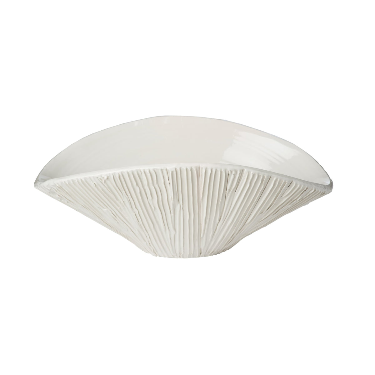260144 Abigails Wholesale Home Décor Ceramics and Terra Cotta Centerpieces Alpine Centerpiece White Alpine