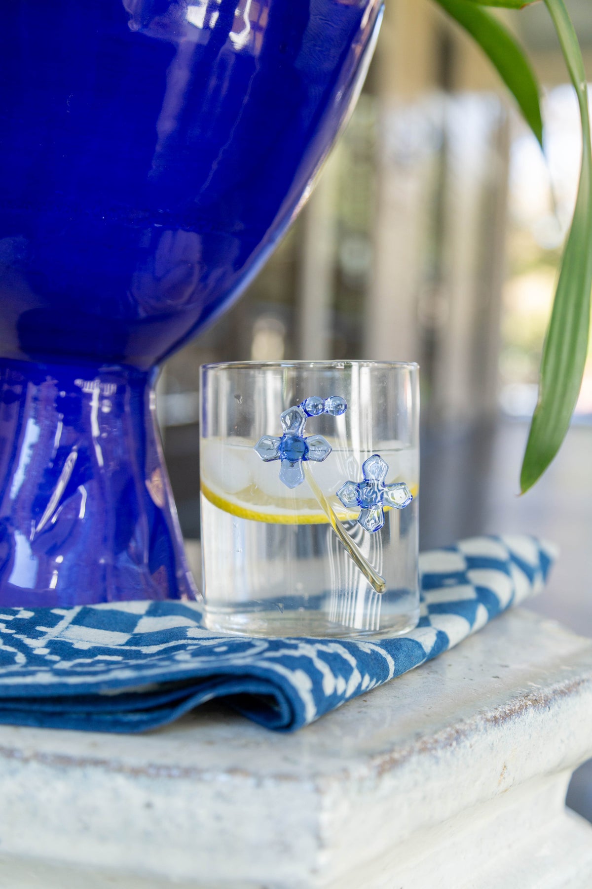 Cabana Napkin, Indigo Check