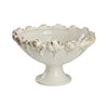 Les Fleur Footed Bowl, Ivory