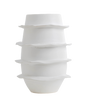 Galaxy Spiral Short Vase, Matte White