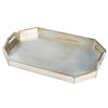 Large Rectangle Tray, Silver Finish