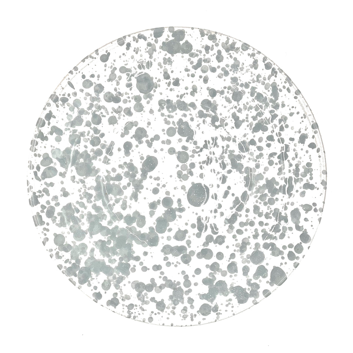 Taverna Speckled Dinner Plate, Gray/White