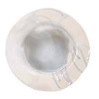 400357 Abigails Wholesale Tabletop Ceramics Dinnerware Splash Ceramic Dessert Plate in Gray and White Set of 4