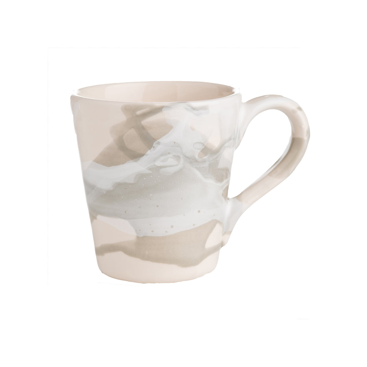 Splash, Ceramic Mug Gray and White