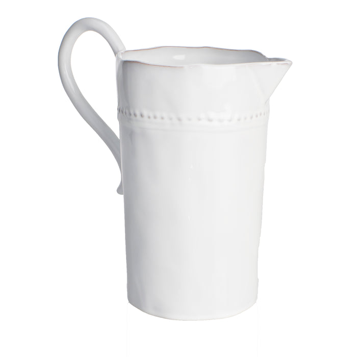 Charlot Pitcher, Beaded Rim