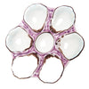 Oyster Plate, Ceramic Round, Lavender