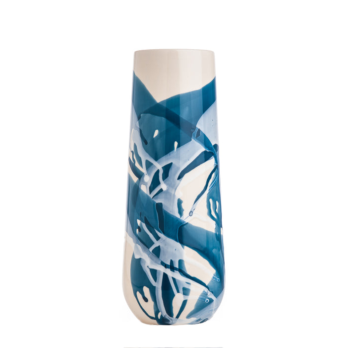 Splash, Maxime Vase Blue and White