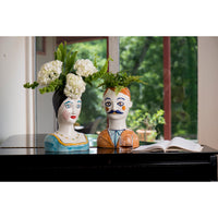 Evangeline Painted Head Vase
