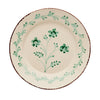 Casa Nuno Green and White Dinner Plate, 3 Flowers/Vines