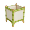 Bamboo Cachepot, Green/Gold, Small