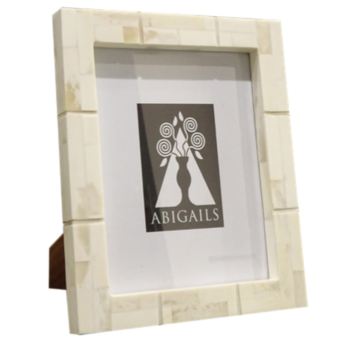 Inlaid Frame, Bone, 4X6 Photo