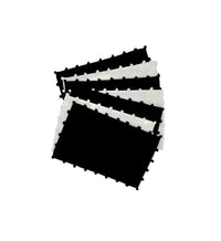 Cocktail Napkin, Black Pom-Pom