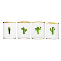 710452 Abigails Wholesale Tabletop Glassware Wine & Bar Aztec Cactus Tumbler