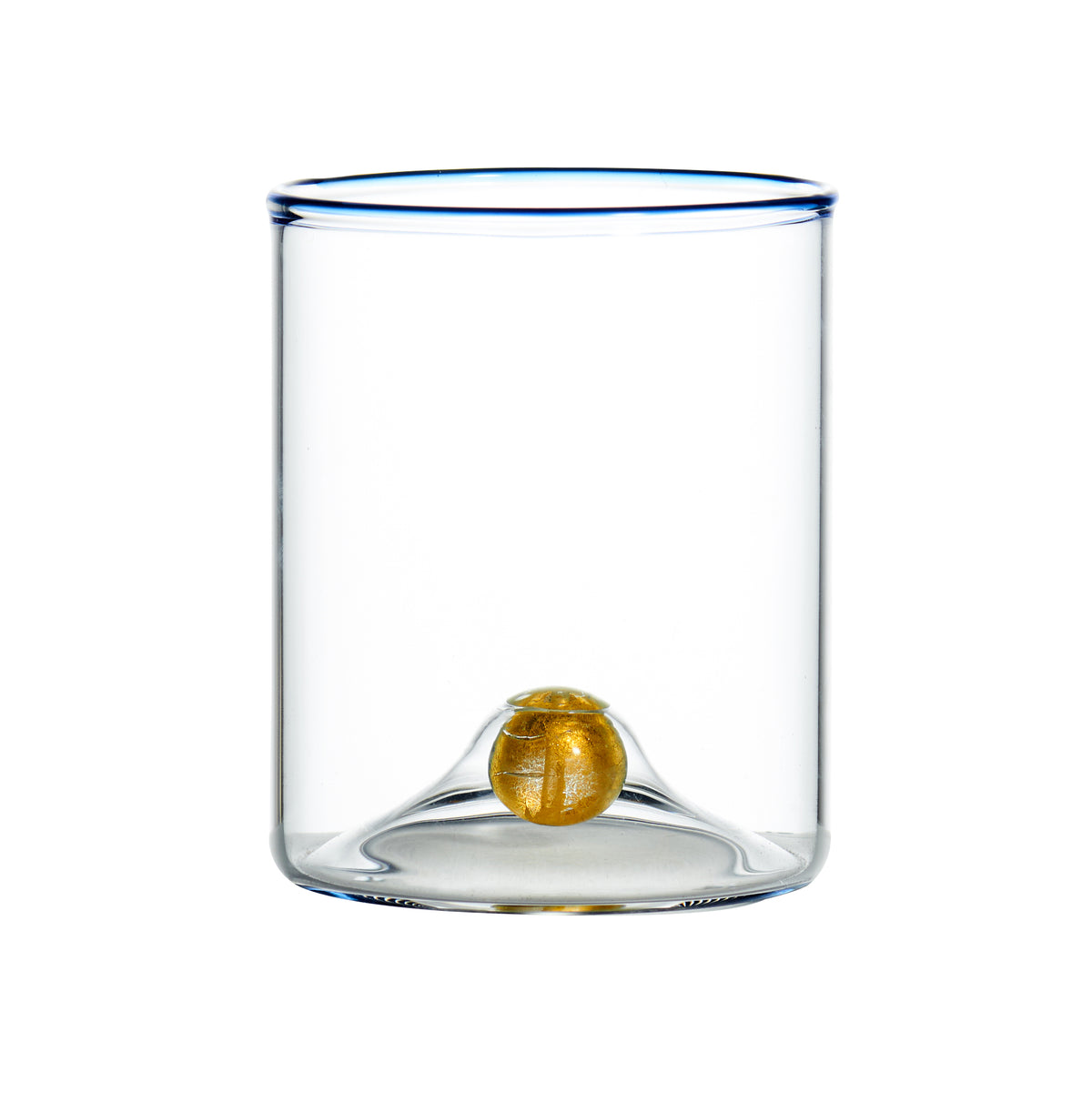 Golden Globe All-Purpose Wine Glass w/ Blue Trim