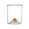 Golden Globe All-Purpose Wine Glass w/ Blue Trim