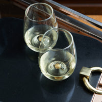 Golden Globe All-Purpose Stemless Wine Glass, Clear