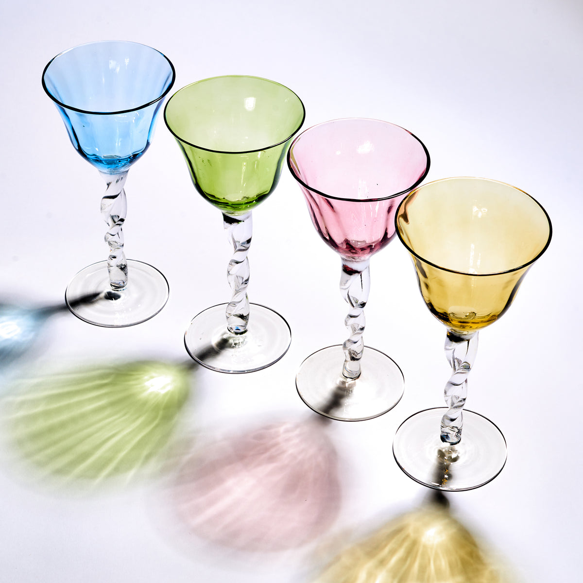 Adriana Wine Glass, Blue