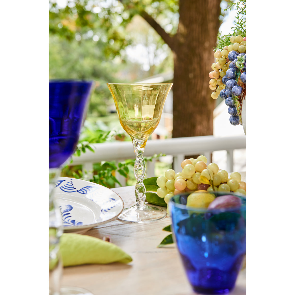 Adriana Wine Glass, Yellow
