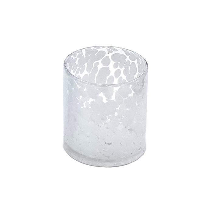 Torcello Spotted Rosa Tumbler, White/Clear
