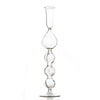 Clear Glass Candlestick with Teardrop