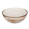 Stoneage Glass Bowl, Tangerine Alabaster Finish
