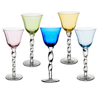 Adriana Wine Glass, Pink