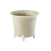 Cachepot, Gray with White, Small